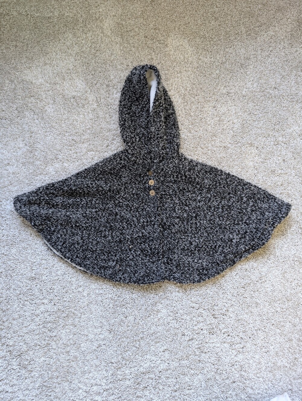 Carters - Gray Fleece Poncho 18 Months